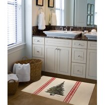 Christmas on sale bathroom rug